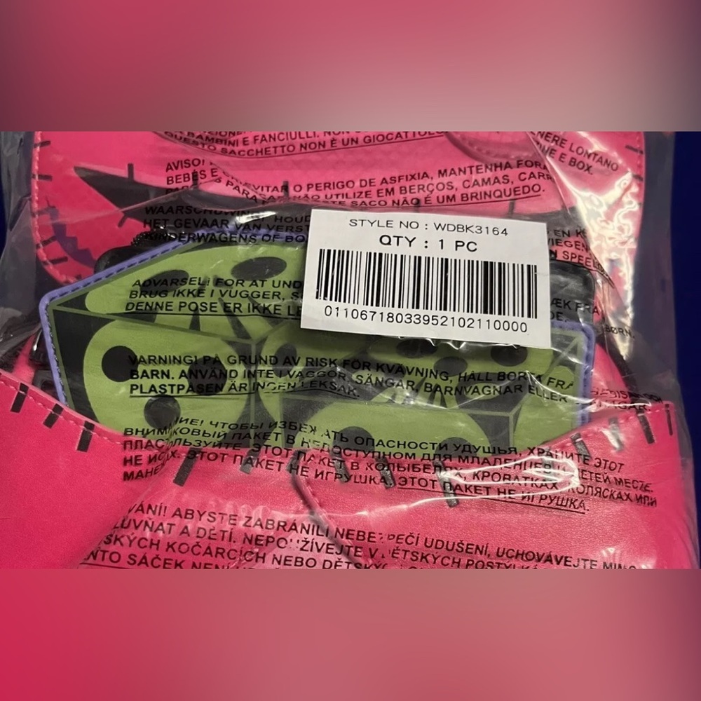 Loungefly Oogie Boogie Neon Cosplay Backpack & Wallet NBC NYCC Exclusive NIB - Picture 12 of 14